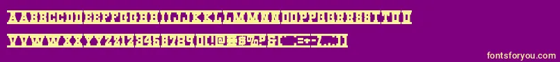 Lisätietoja Westernraiexpand-fontista Westernraiexpand-fontti – keltaiset fontit violetilla taustalla