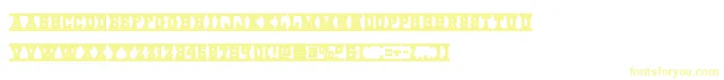 Westernraiexpand Font – Yellow Fonts on White Background