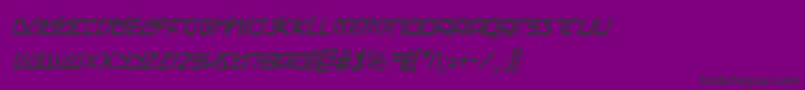 KoboldCondensedItalic Font – Black Fonts on Purple Background
