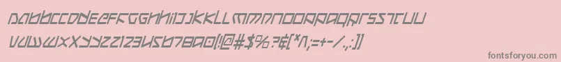 Шрифт KoboldCondensedItalic – серые шрифты на розовом фоне