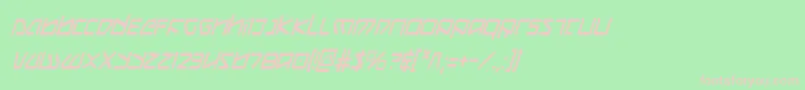 KoboldCondensedItalic Font – Pink Fonts on Green Background