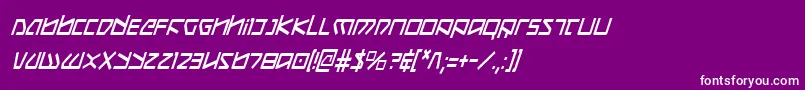 KoboldCondensedItalic Font – White Fonts on Purple Background
