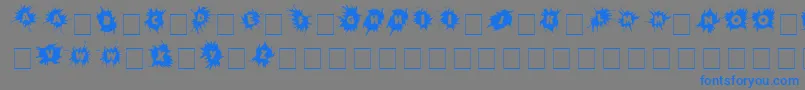 Wherecracksappear Font – Blue Fonts on Gray Background