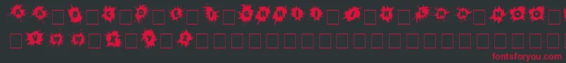 Wherecracksappear Font – Red Fonts on Black Background