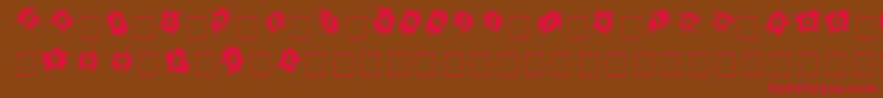 Wherecracksappear Font – Red Fonts on Brown Background
