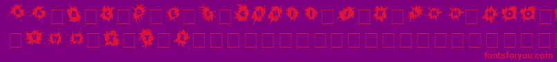 Wherecracksappear Font – Red Fonts on Purple Background