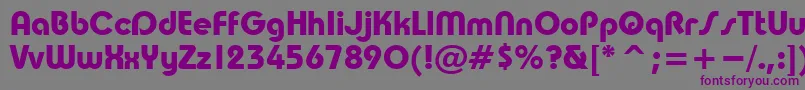 TrsB Font – Purple Fonts on Gray Background