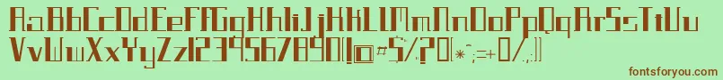 Paralela Font – Brown Fonts on Green Background