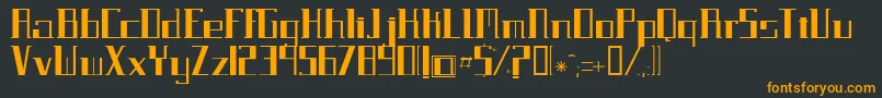 Paralela Font – Orange Fonts on Black Background