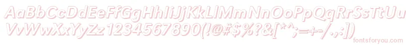 GroteskshItalic Font – Pink Fonts on White Background