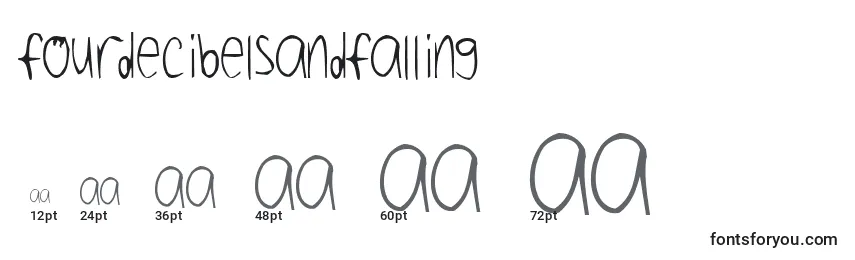 FourDecibelsAndFalling Font Sizes