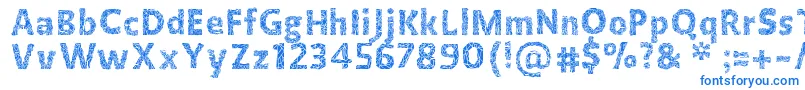 Crystallinenegative Font – Blue Fonts