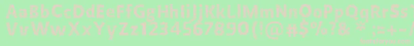 Crystallinenegative Font – Pink Fonts on Green Background