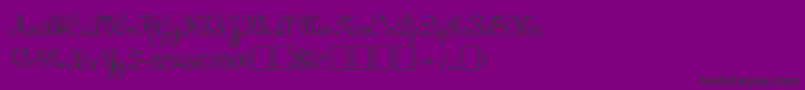 Gazelle Font – Black Fonts on Purple Background