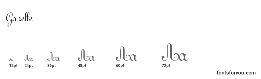 Gazelle Font Sizes