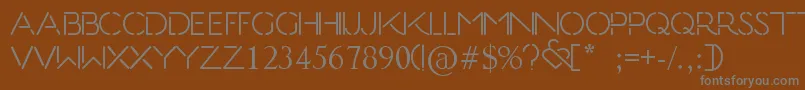 KissTell Font – Gray Fonts on Brown Background