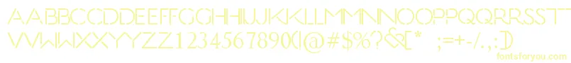 KissTell Font – Yellow Fonts on White Background