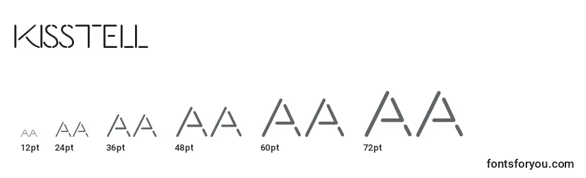 KissTell Font Sizes