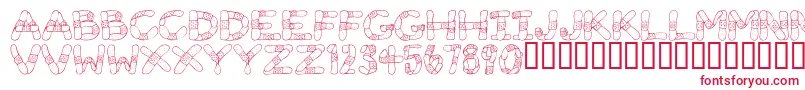 GauzeStrips Font – Red Fonts