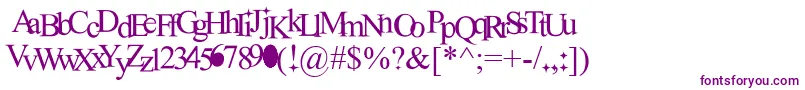 Weitere Informationen zur NewRomantics-Schriftart NewRomantics-Schriftart – Violette Schriften auf weißem Hintergrund