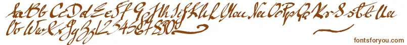 Fonte MickeyScript – fontes marrons
