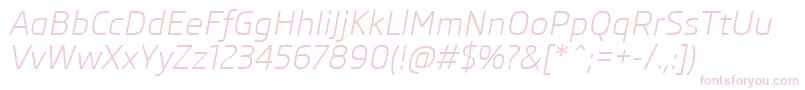 SkodaProItalic Font – Pink Fonts