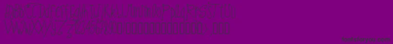 フォントPwfairytales – 紫の背景に黒い文字