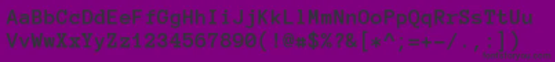 Шрифт Anonymouspro ffy – чёрные шрифты на фиолетовом фоне