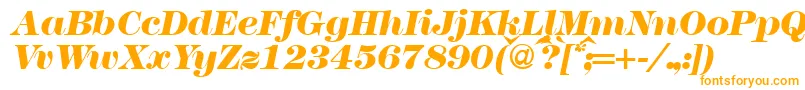 Modern438heavyRegularitalic-fontti – oranssit fontit