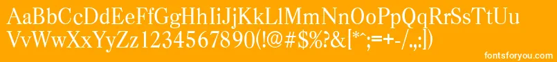 CasadserialRegular Font – White Fonts on Orange Background