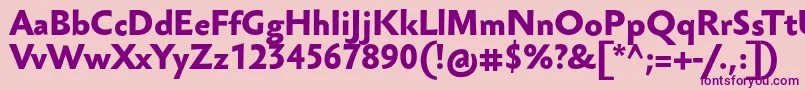 SebastianmediumucfBold Font – Purple Fonts on Pink Background