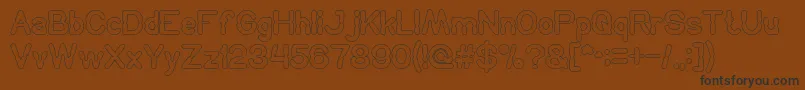 HydraulicsSystemOutline Font – Black Fonts on Brown Background