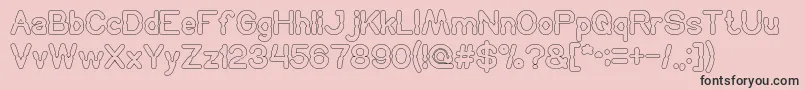 HydraulicsSystemOutline Font – Black Fonts on Pink Background