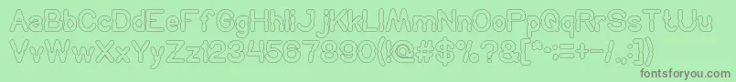 HydraulicsSystemOutline Font – Gray Fonts on Green Background