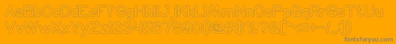HydraulicsSystemOutline Font – Gray Fonts on Orange Background