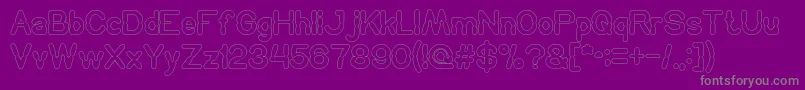 HydraulicsSystemOutline Font – Gray Fonts on Purple Background