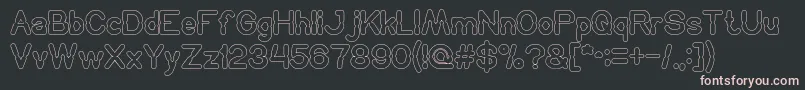 HydraulicsSystemOutline Font – Pink Fonts on Black Background