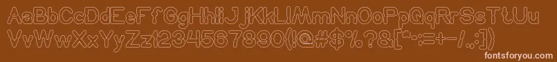HydraulicsSystemOutline Font – Pink Fonts on Brown Background