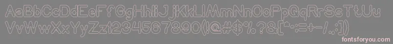 HydraulicsSystemOutline Font – Pink Fonts on Gray Background