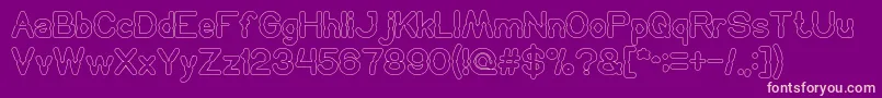 HydraulicsSystemOutline Font – Pink Fonts on Purple Background