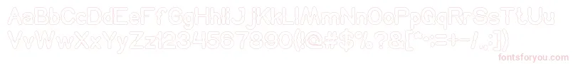 HydraulicsSystemOutline Font – Pink Fonts on White Background