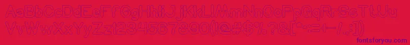 HydraulicsSystemOutline Font – Purple Fonts on Red Background
