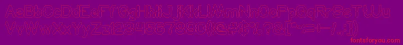 Weitere Informationen zur HydraulicsSystemOutline-Schriftart HydraulicsSystemOutline-Schriftart – Rote Schriften auf violettem Hintergrund