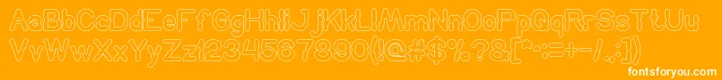 HydraulicsSystemOutline Font – White Fonts on Orange Background