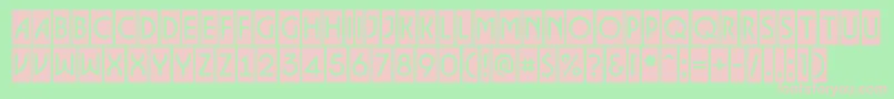 ALancetcm Font – Pink Fonts on Green Background