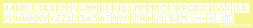 ALancetcm Font – White Fonts on Yellow Background