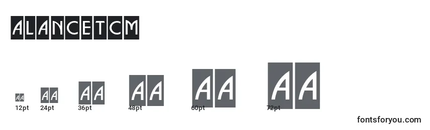 ALancetcm Font Sizes