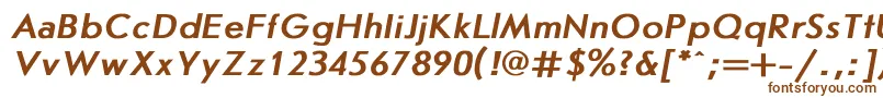 Шрифт Journal5 – коричневые шрифты на белом фоне