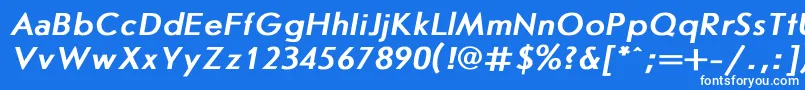 フォントJournal5 – 青い背景に白い文字