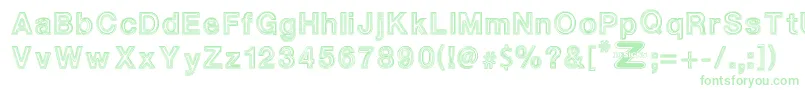 WhiteOutlines Font – Green Fonts
